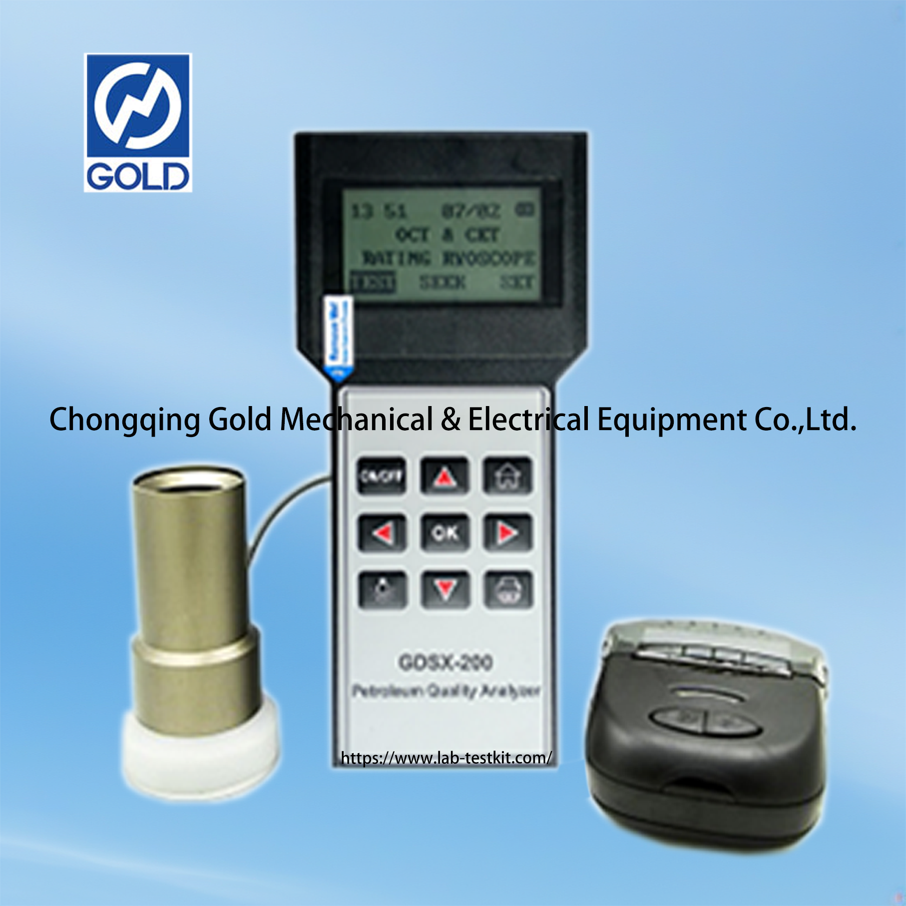 ASTM D2699 Portable Gasoline Octane Number And Diesel Cetane Number Analyzer ASTM D4737