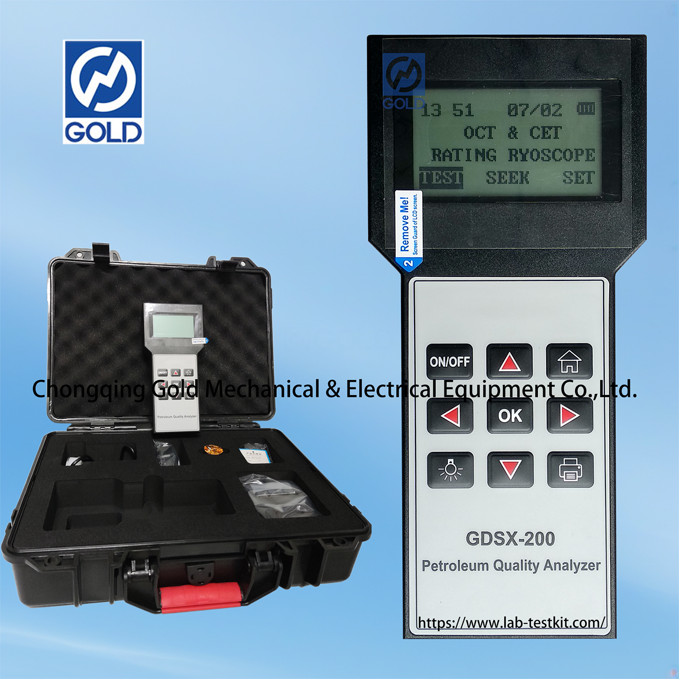 ASTM D2699 Portable Gasoline Octane Number And Diesel Cetane Number Analyzer ASTM D4737