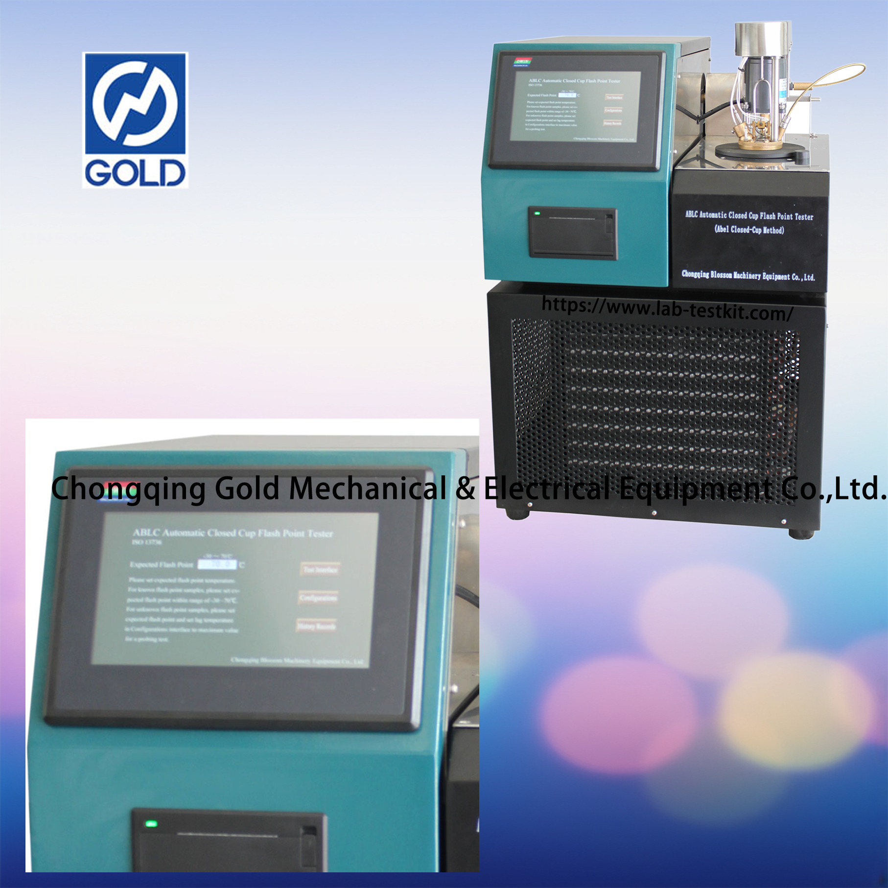 ISO 13736 Automatic Abel Closed Cup Flash Point Tester