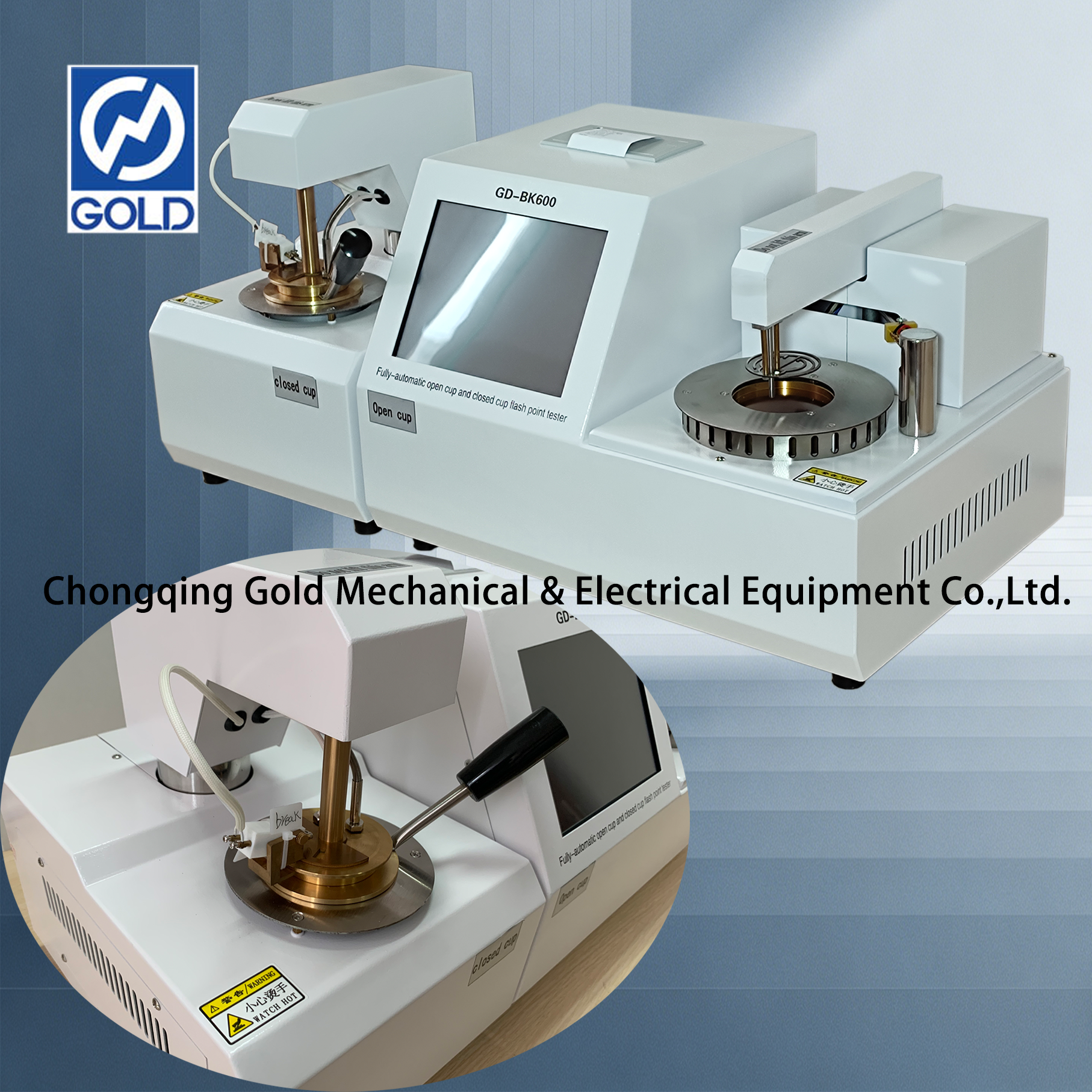 Fully-Automatic Open Cup And Closed Cup Flash Point Tester