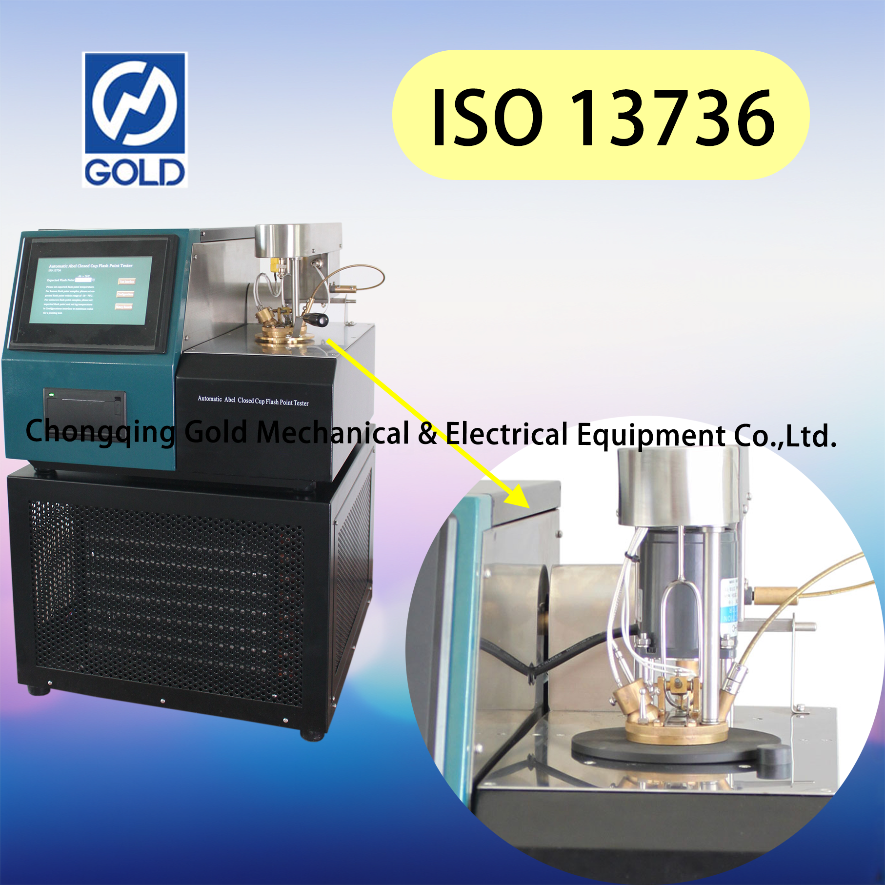 ISO 13736 Automatic Abel Closed Cup Flash Point Tester