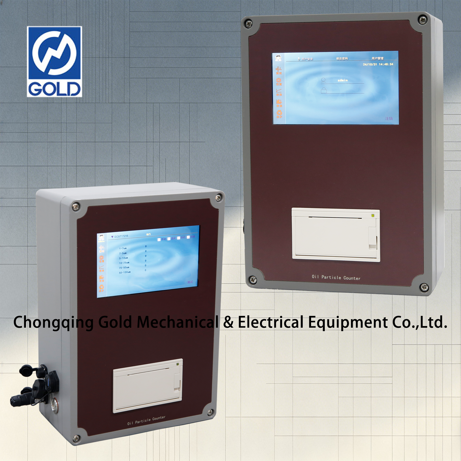 Online Liquid Particle Counter by Light Obscuration Method ISO4406