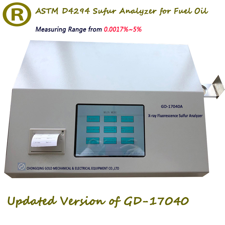 GD-17040A Automatic Touch Screen XRF Sulphur in Oil Analyzer