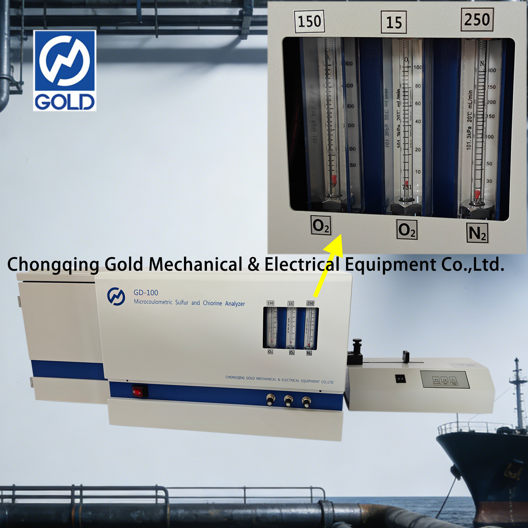Microcoulometric Sulfur and Chlorine Analyzer-1